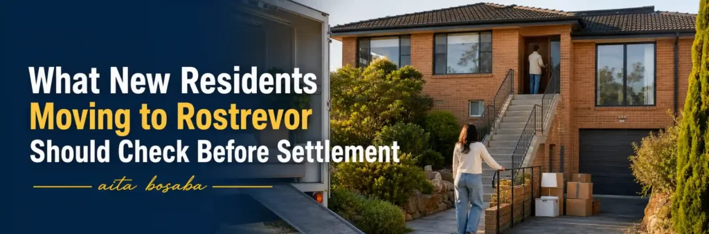 New residents moving to Rostrevor checking home security before settlement
